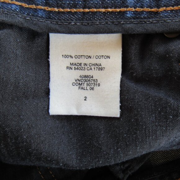 1969 Gap Jeans Womens Classic Dark Wash Denim Blue Jeans Mini Skirt Size 2 - Picture 5 of 6
